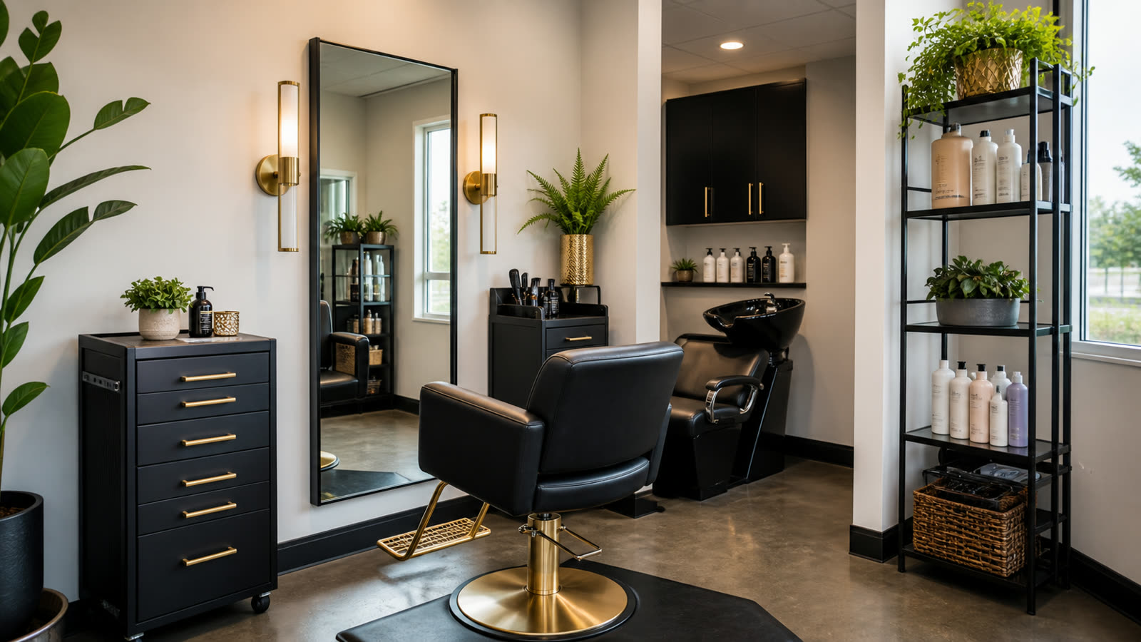 Suite 101 Premium Salon Booth at Renaissance Salon Suites